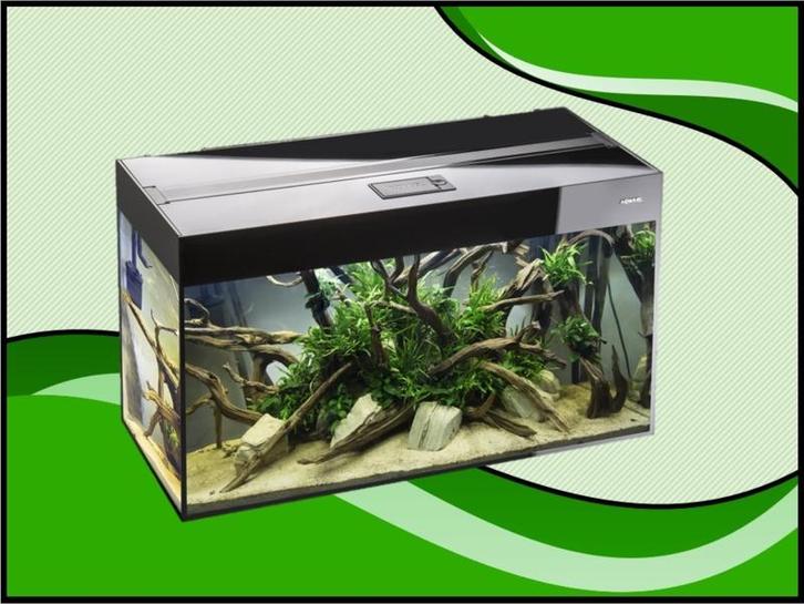 Aquael Glossy 80 zwart aquarium (Glossy aquarium serie), Dieren en Toebehoren, Vissen | Aquaria en Toebehoren, Nieuw, Verzenden
