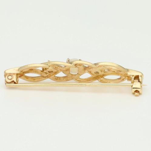 Broche - 14 carats Or jaune - Opaal, Handtassen en Accessoires, Antieke sieraden