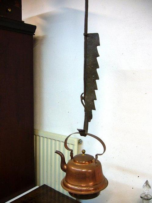 Accessoire de cheminée - brasé en fer forgé - Fer forgé -, Antiek en Kunst, Antiek | Overige Antiek
