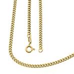 Gouden gourmetschakel ketting; 53 cm | Heren (heren ketting), Ophalen of Verzenden, Gebruikt, Overige kleuren, Goud