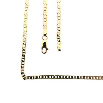 Gouden marine schakel ketting | 51 cm (marine ketting) beschikbaar voor biedingen