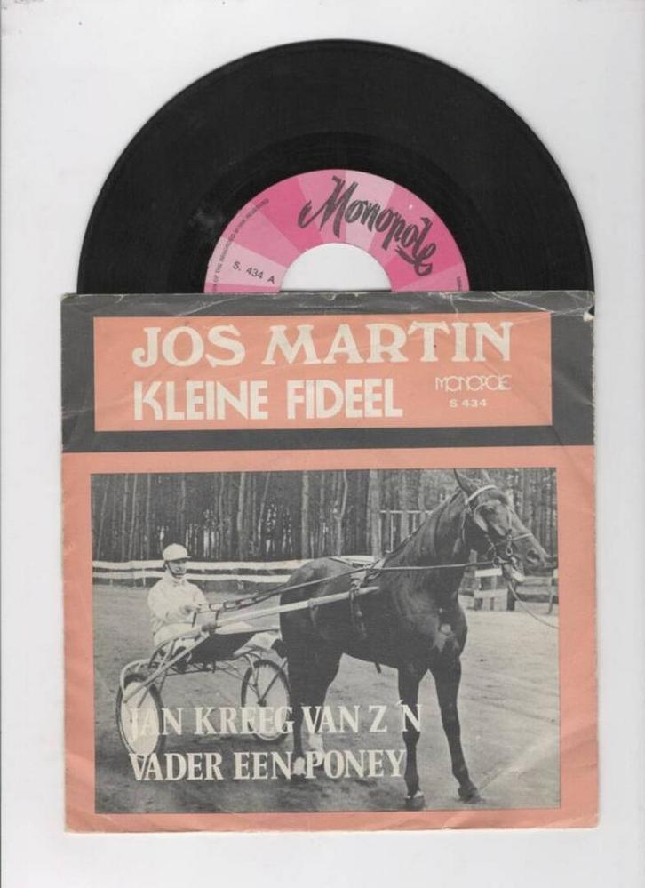 Jos Martin – Kleine Fideel / Jan Kreeg Van Zn Vader Een Pon, CD & DVD, Vinyles Singles, Enlèvement ou Envoi