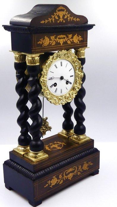Pendule portique - Bois, Bronze, Laiton - 1850-1900, Antiquités & Art, Antiquités | Horloges