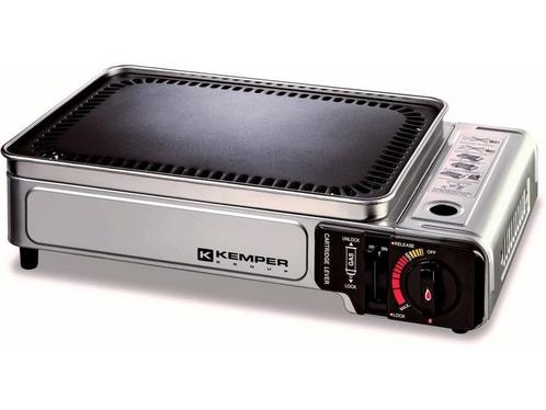 Kemper draagbare Plancha grill in koffer - draagbare, Huis en Inrichting, Woonaccessoires | Overige, Nieuw, Verzenden