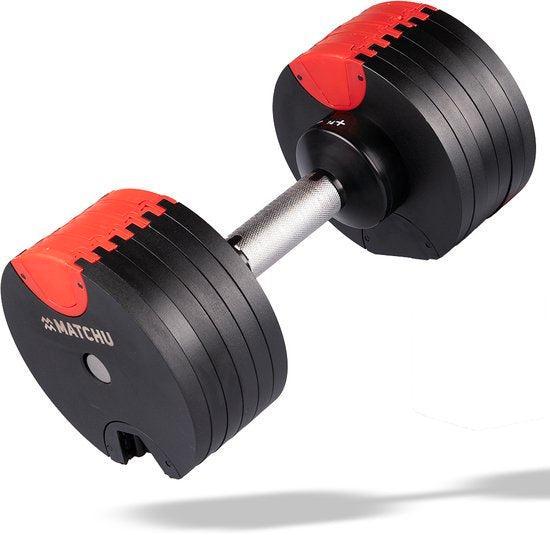 2dekans | Matchu Sports - Verstelbare dumbbell 24 KG -, Sport en Fitness, Fitnessmaterialen, Ophalen of Verzenden