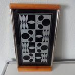ART DECO - Plateau (2) - Design Bauhaus, bois, verre, métal