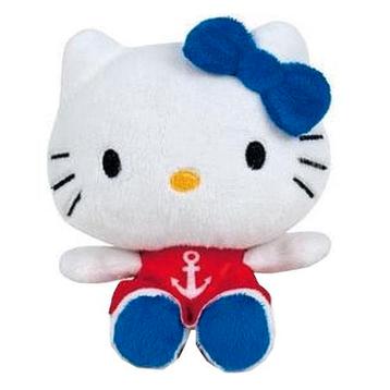 Play by Play Hello Kitty Beanbag Pluche 12CM-Blue Bow & Red, Ophalen of Verzenden