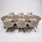 Tafel plat ovaal eikenhout  Matrix XL  260x100, Huis en Inrichting, Tafels | Eettafels, Nieuw