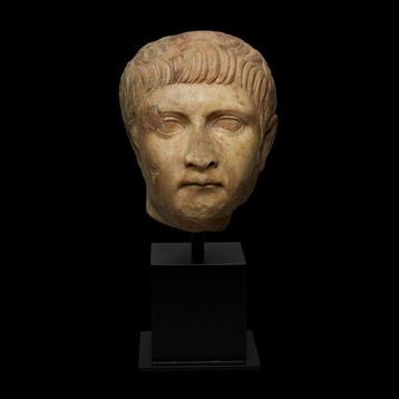 Romain antique Marbre Chef du général Drusus le Jeune. Au
