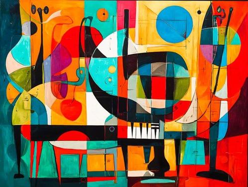 Marta Ellie (1985) - Sonata for a Cubist Piano XXL, Antiek en Kunst, Kunst | Schilderijen | Modern