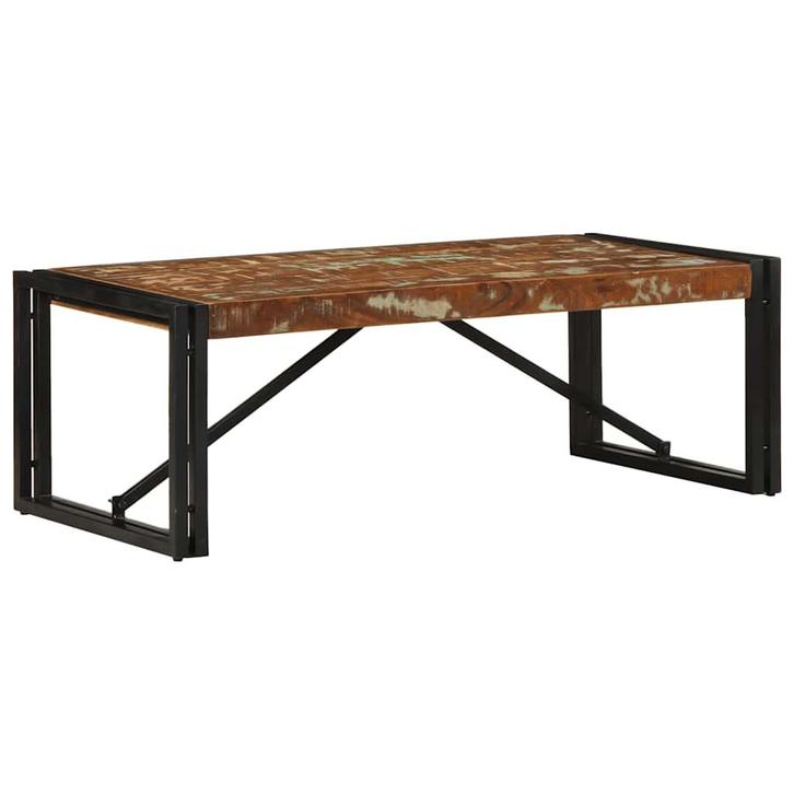 vidaXL Salontafel 100x50x35 cm massief gerecycled hout, Huis en Inrichting, Tafels | Salontafels, Nieuw, Verzenden