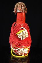 Sculpture, vruchtbaarheidspop - 25 cm - perles, bois, kauri,, Antiek en Kunst
