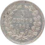 Nederland. Willem II (1840-1849). 5 Cents 1848