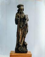 sculptuur, heilige Geertruda van Nijvel - 41 cm - Hout