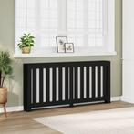 vidaXL Radiatorombouw 175x20x82 cm bewerkt hout zwart, Verzenden, Nieuw
