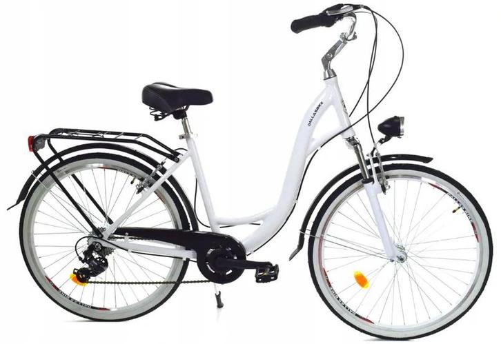 Vouwfiets - 26 inch - met 7 versnellingen - wit zwart, Fietsen en Brommers, Fietsen | Vouwfietsen, Nieuw, Ophalen of Verzenden