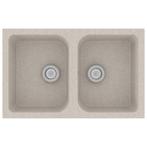 Keukenwasbak Beige 76cm | Retour Deal | 68% Korting!, Huis en Inrichting, Minder dan 50 cm, Verzenden, 75 cm of meer, Beige