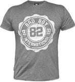 Bad Boy Crest T-Shirt Katoen Lichtgrijs, Kleding | Heren, Nieuw, Maat 46 (S) of kleiner, Bad Boy, Grijs