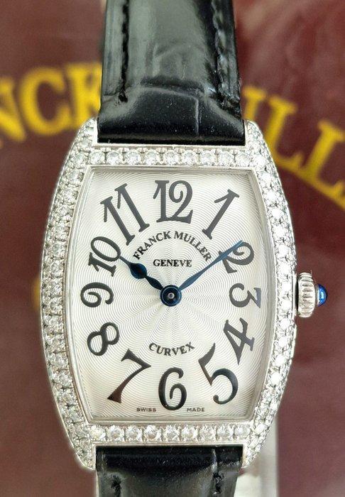 Franck Muller - 18K Cintrée Curvex Diamonds - Full set -, Handtassen en Accessoires, Horloges | Heren