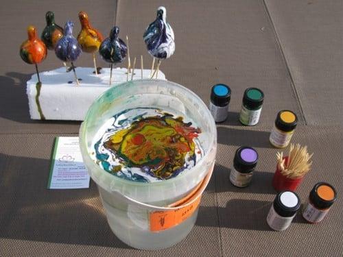 Marble Paint Marmerverf dompelen 376 Royal Blauw, Huis en Inrichting, Woonaccessoires | Kunstplanten en Kunstbloemen, Nieuw