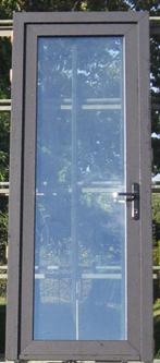 pvc buitendeur , achterdeur , deur 93 x 237 wit / zwart 9005, Doe-het-zelf en Bouw, Deuren en Vliegenramen, 80 tot 100 cm, 215 cm of meer