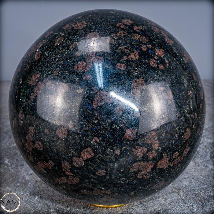 Rare Arfvedsonite, Tourmaline & Garnet Sphere- 6369.66 g, Verzamelen, Mineralen en Fossielen