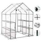 vidaXL Tuinkas met 8 schappen 143x143x195 cm, Tuin en Terras, Verzenden, Nieuw
