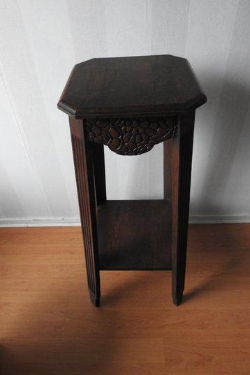 Table dappoint - Chêne - Table de plantation Art déco - H.