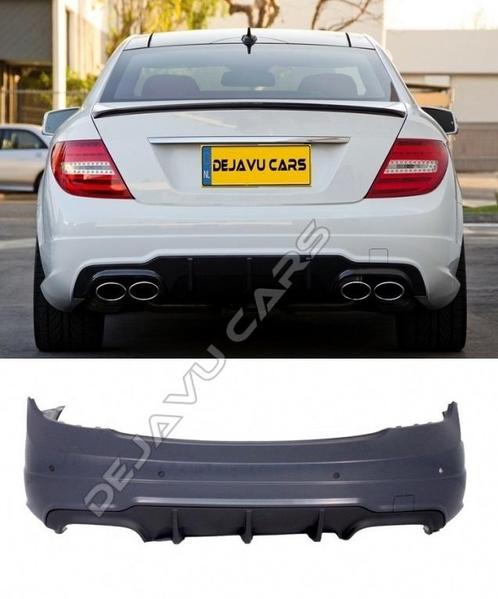 Facelift C63 AMG Look Achterbumper voor Mercedes Benz C-Klas, Auto diversen, Tuning en Styling, Ophalen of Verzenden