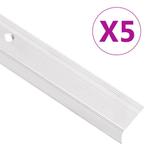 vidaXL Trapneuzen L-vormig 5 st 100 cm aluminium, Verzenden, Nieuw