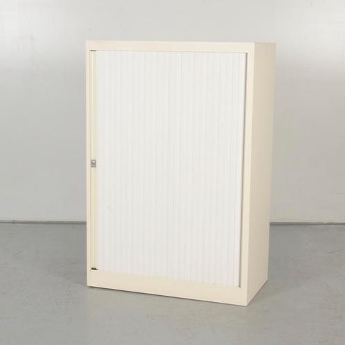 Officenow roldeurkast, wit, 119 x 80 cm, incl. 2 legborden, Huis en Inrichting, Kasten | Roldeurkasten en Archiefkasten, Gebruikt