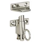 Raamknip Elegant met sluitplaat glans nikkel, Nieuw, Overige materialen