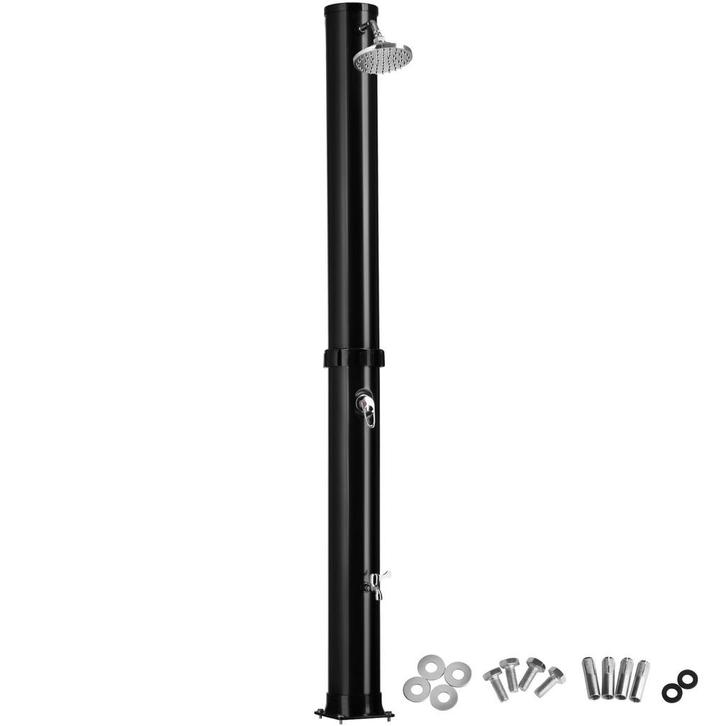 tectake Buitendouche Orinoco 38l - zwart, Doe-het-zelf en Bouw, Sanitair, Verzenden