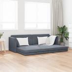 vidaXL Ligbed/Bank 2-in-1 Donkergrijs 213x144x60 cm Fluweel, Huis en Inrichting, Verzenden, Nieuw