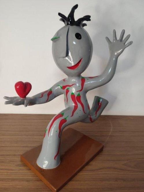 Juan García Ripolles (1932) - Niño corriendo, Antiek en Kunst, Kunst | Schilderijen | Modern