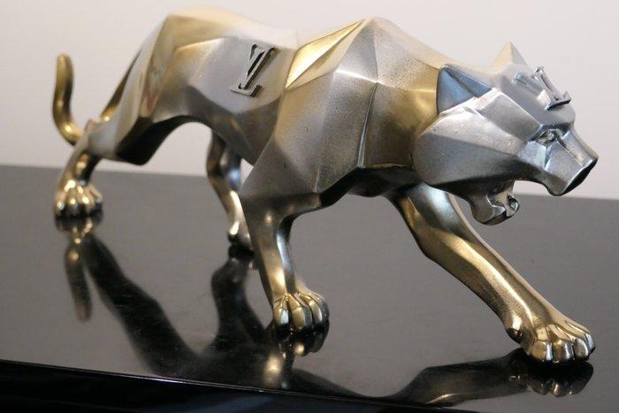 RichART - Panthère or et argent version Louis Vuitton, Antiquités & Art, Art | Objets design