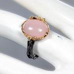 Sans Prix de Réserve - Bague 925 Argent - plaqué or -, Handtassen en Accessoires, Ringen, Nieuw