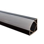 LED Strip Profiel Zwart - 1 Meter - Opbouw Hoek - Compleet, Huis en Inrichting, Verzenden, Nieuw