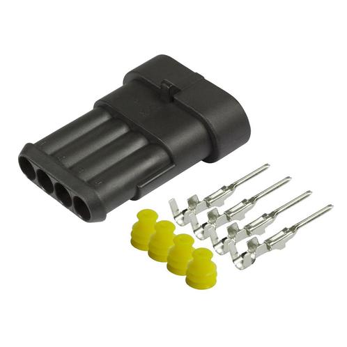 AMP Superseal 4-Polig Male, 0.50mm², Auto-onderdelen, Elektronica en Kabels, Ophalen of Verzenden
