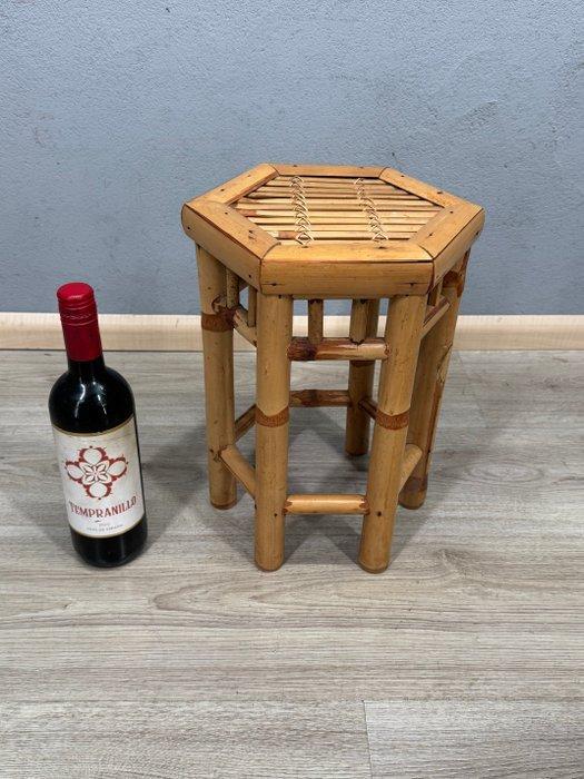 Plantentafel - Bamboe - zeshoekige plantentafel, Antiek en Kunst, Curiosa en Brocante