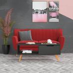 vidaXL Salontafel 100x49,5x43 cm bewerkt hout grijs, Huis en Inrichting, Tafels | Salontafels, Verzenden, Nieuw