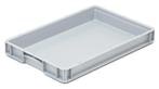 Kunststof stapelbak 600x400x75mm grijs gebruikt, Doe-het-zelf en Bouw, Kratten en Dozen, Ophalen of Verzenden, Nieuw