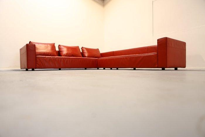 Zanotta - Emaf Progetti - Sofa (2) - Kilt - Leder, Roestvrij, Antiek en Kunst, Kunst | Designobjecten