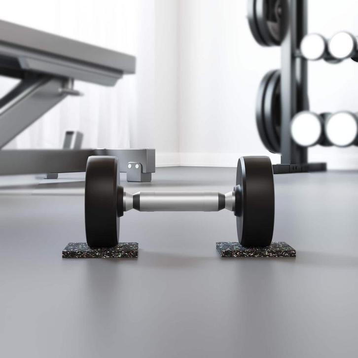 vidaXL Rubber granulaatrol Zwart 2000 x 12 x 0,6 cm Rubber, Zakelijke goederen, Overige Zakelijke goederen, Verzenden