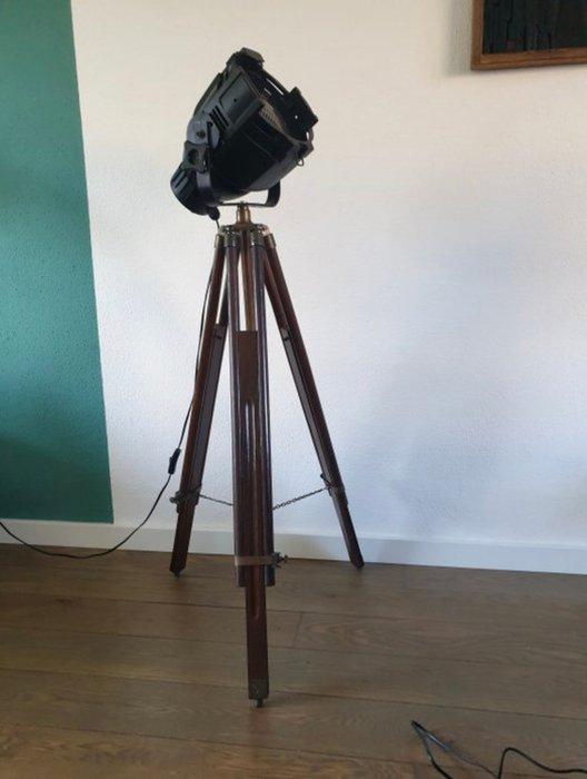 Statief vloerlamp - Aluminium, Hout, Teak, Messing, Staal -, Antiek en Kunst, Antiek | Verlichting