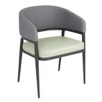 Stoelen | MERIDIAN | Stof/Staal | Pistache | Zwart Frame |, Verzenden, Nieuw in verpakking