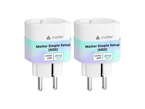 Veiling - 2x Meross Matter Slimme Stopcontacten - Apple, Ale, Doe-het-zelf en Bouw, Elektriciteit en Kabels