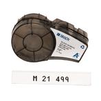 Brady M21 B499 Nylon Etikett Tape 12.7mm X 4.8m Zwart Wit -, Verzenden, Nieuw