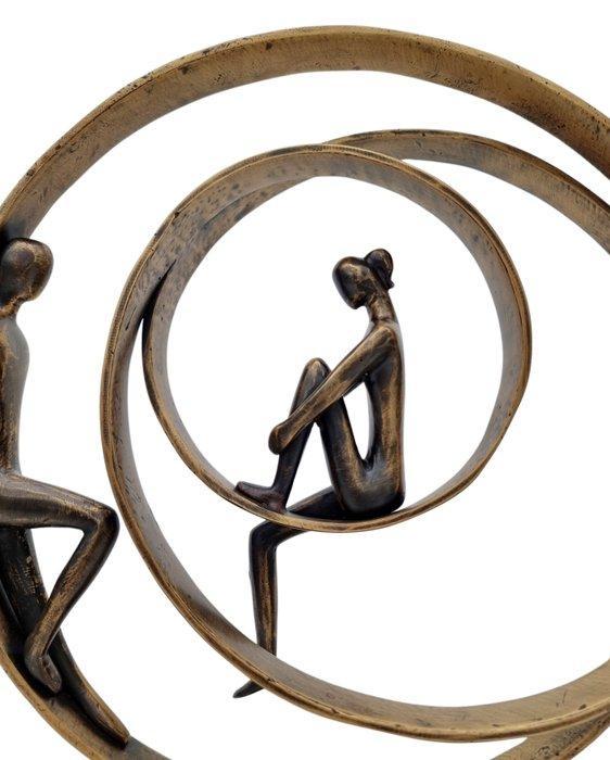 Beeldje - Koppel in eeuwige verbondheid - Brons, Antiek en Kunst, Kunst | Designobjecten