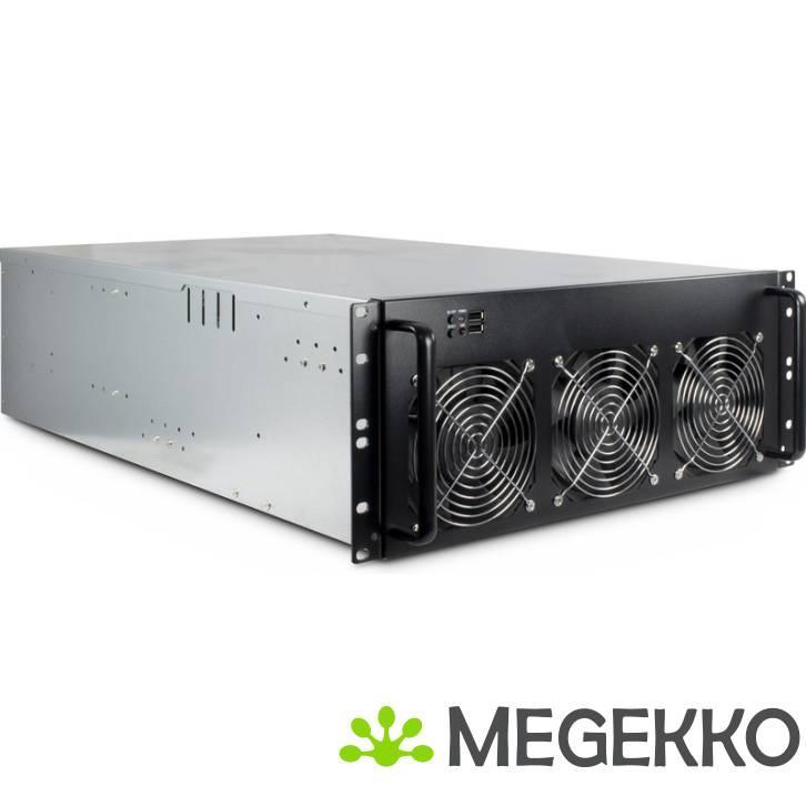 Inter-Tech 88887236 Rack Zwart, Grijs computerbehuizing, Computers en Software, Computerbehuizingen, Nieuw, Verzenden